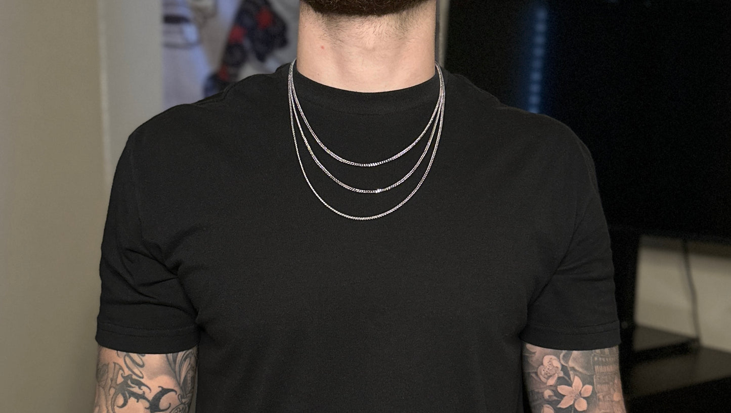 1.8mm Franco chain 925 sterling Silver