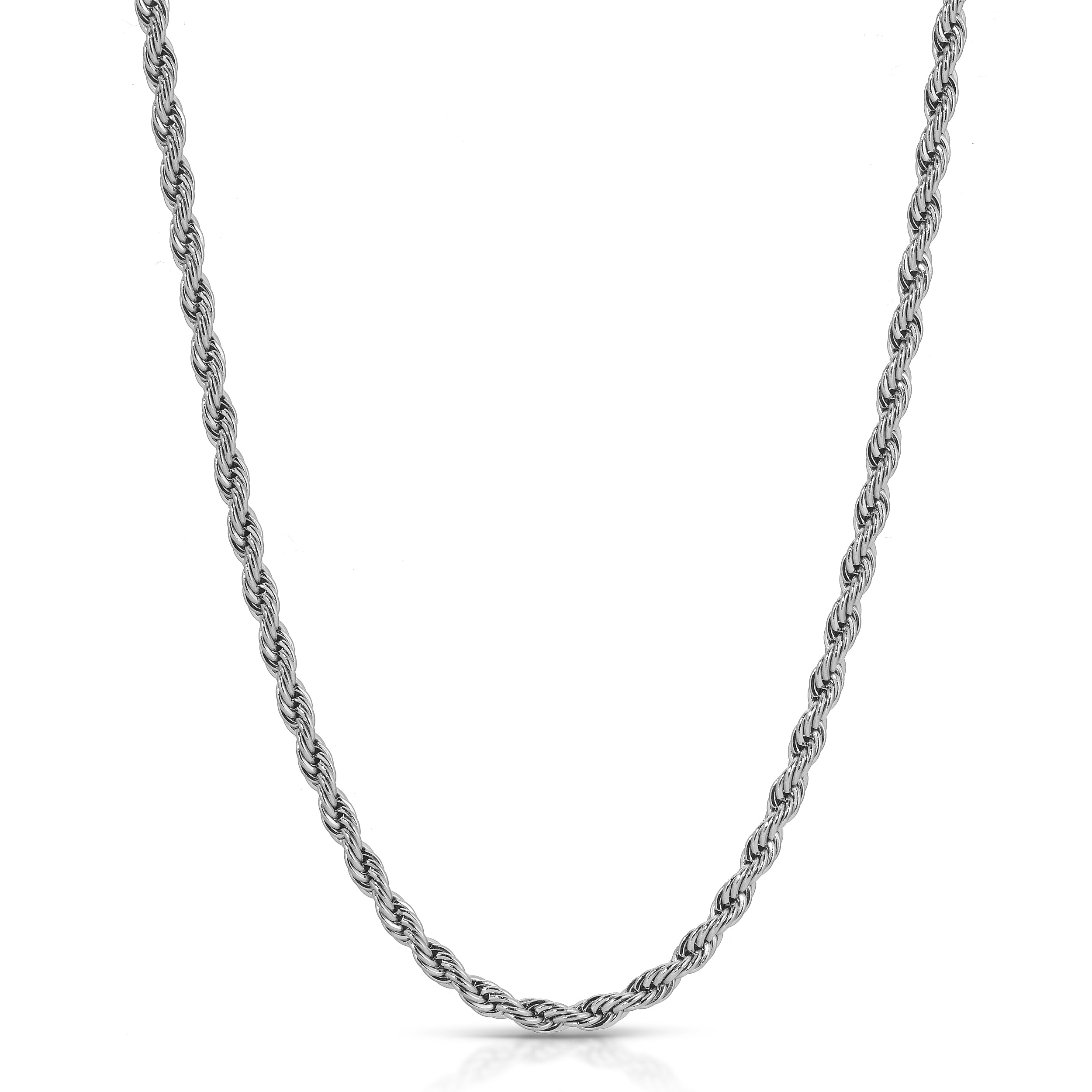 2.4mm rope chain 316l stainless steel